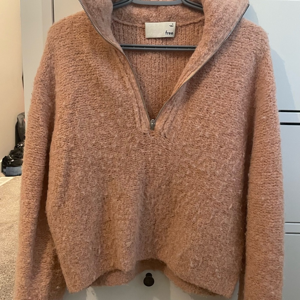 Wilfred Cozy Cowl Neck Sweater in Tan